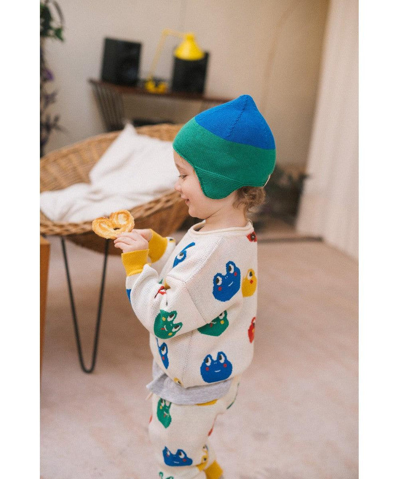 Bayiri Reversible Snail Hat Galaxy Blue & Green