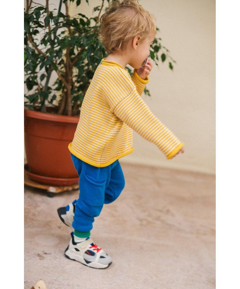 Bayiri Snail Stripes Sweater Frog Gold & Sand