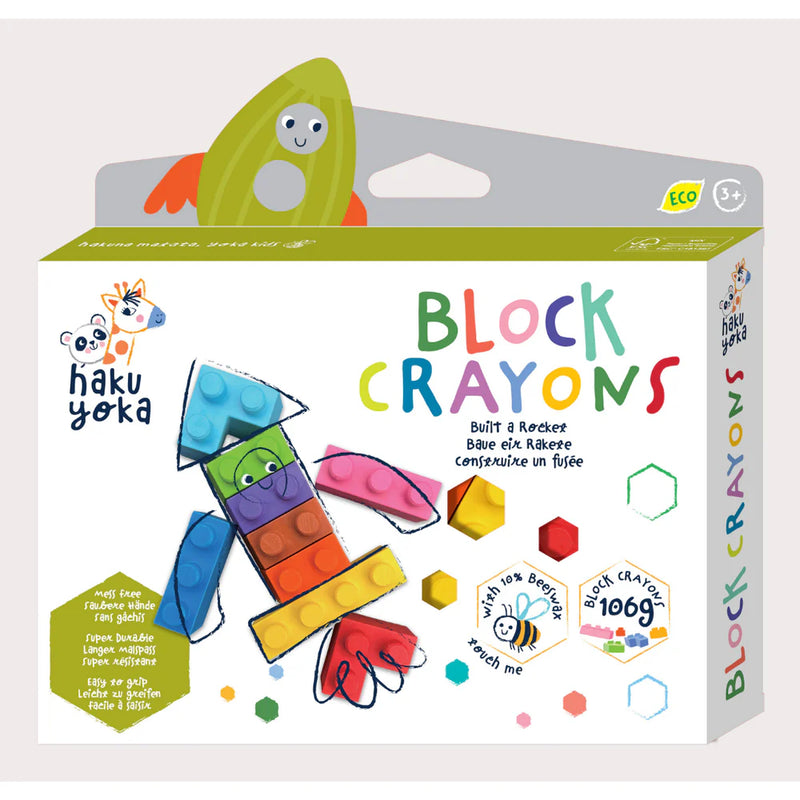 Haku Yoka Block Crayons Rocket