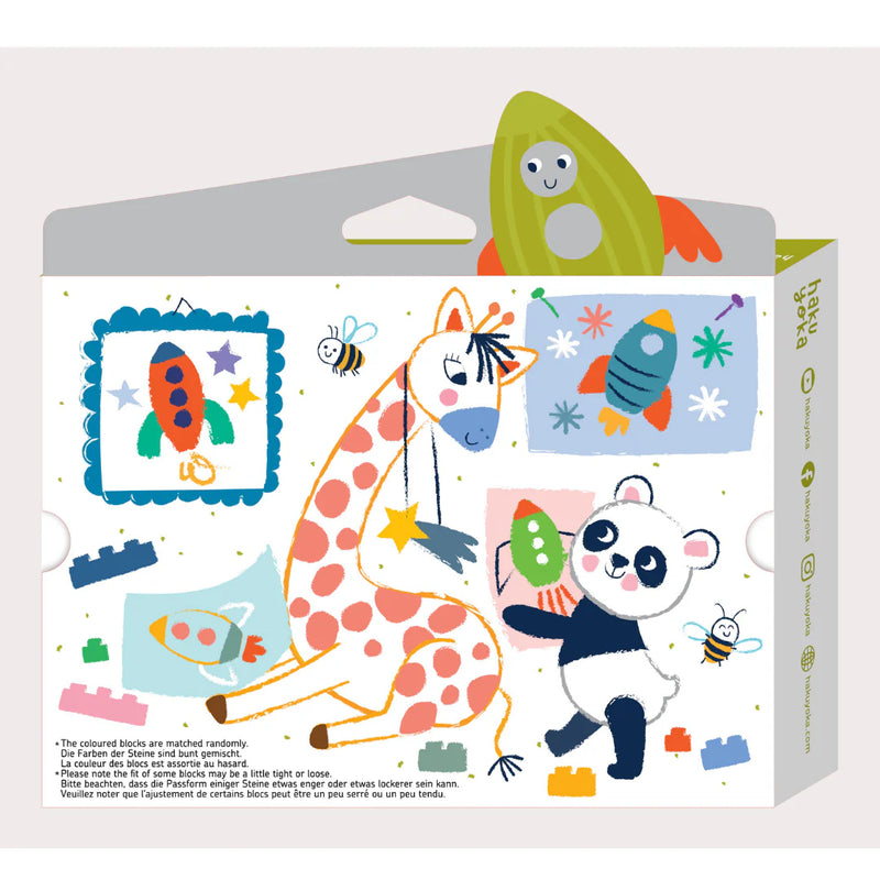 Haku Yoka Block Crayons Rocket