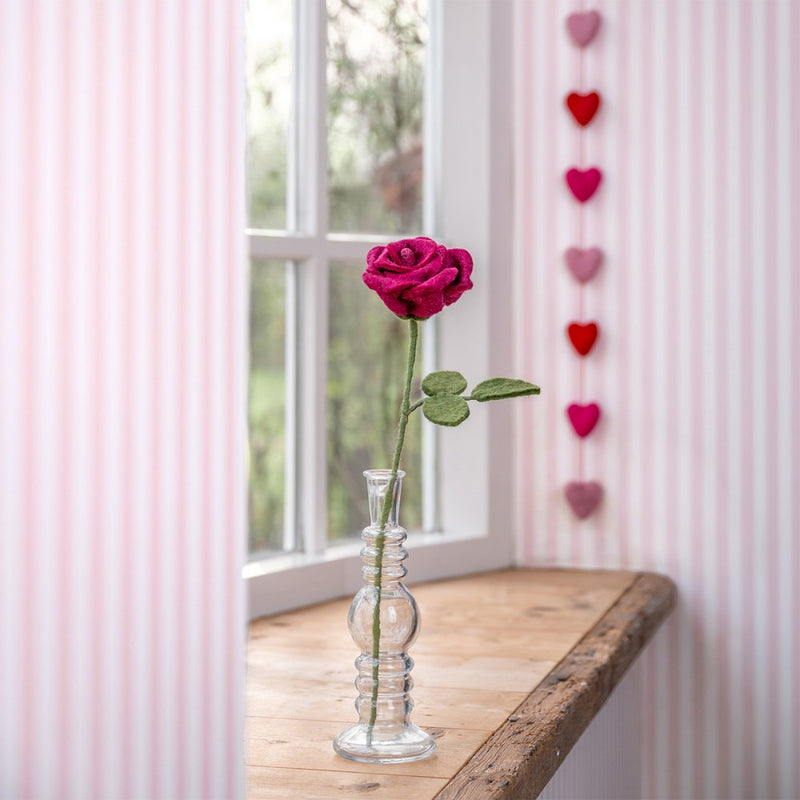 Sjaal Met Verhaal Bloem Roos Bordeaux