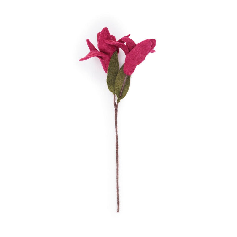 Sjaal Met Verhaal Bloem Lelie Burgundy