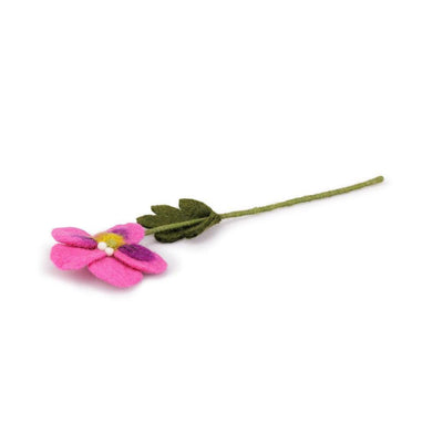 Sjaal Met Verhaal Bloem Viooltje Fuchsia