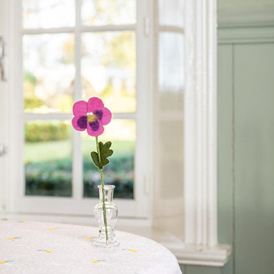 Sjaal Met Verhaal Bloem Viooltje Fuchsia