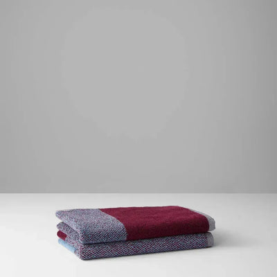 Suite702 Guest towels Set Blend Sky Blue/Bordeaux