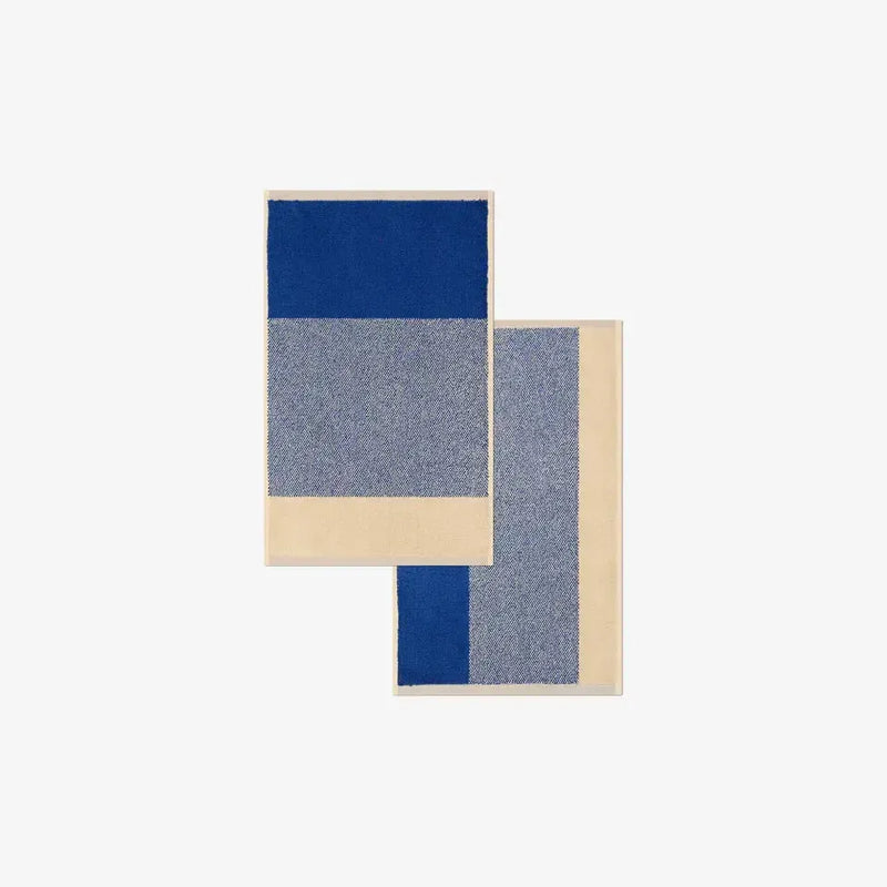 Suite702 Guest towels Set Blend Cobalt Blue/Ecru