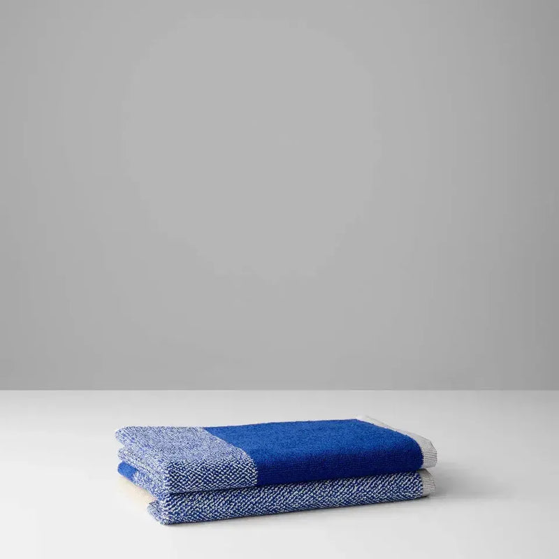 Suite702 Guest towels Set Blend Cobalt Blue/Ecru