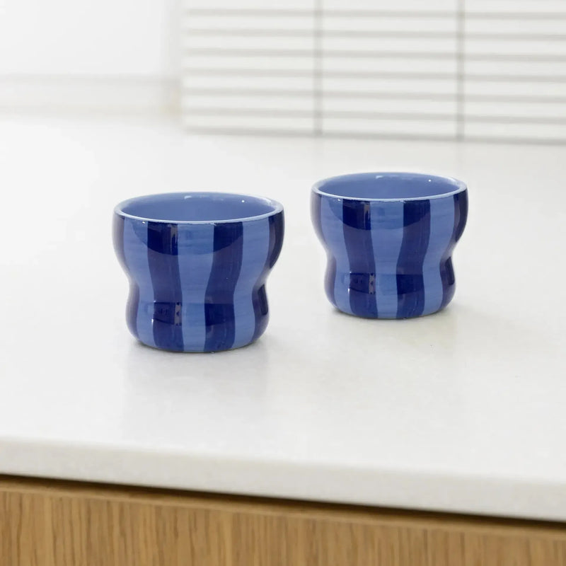&Klevering Mug Circus Large Blue Set Of 2