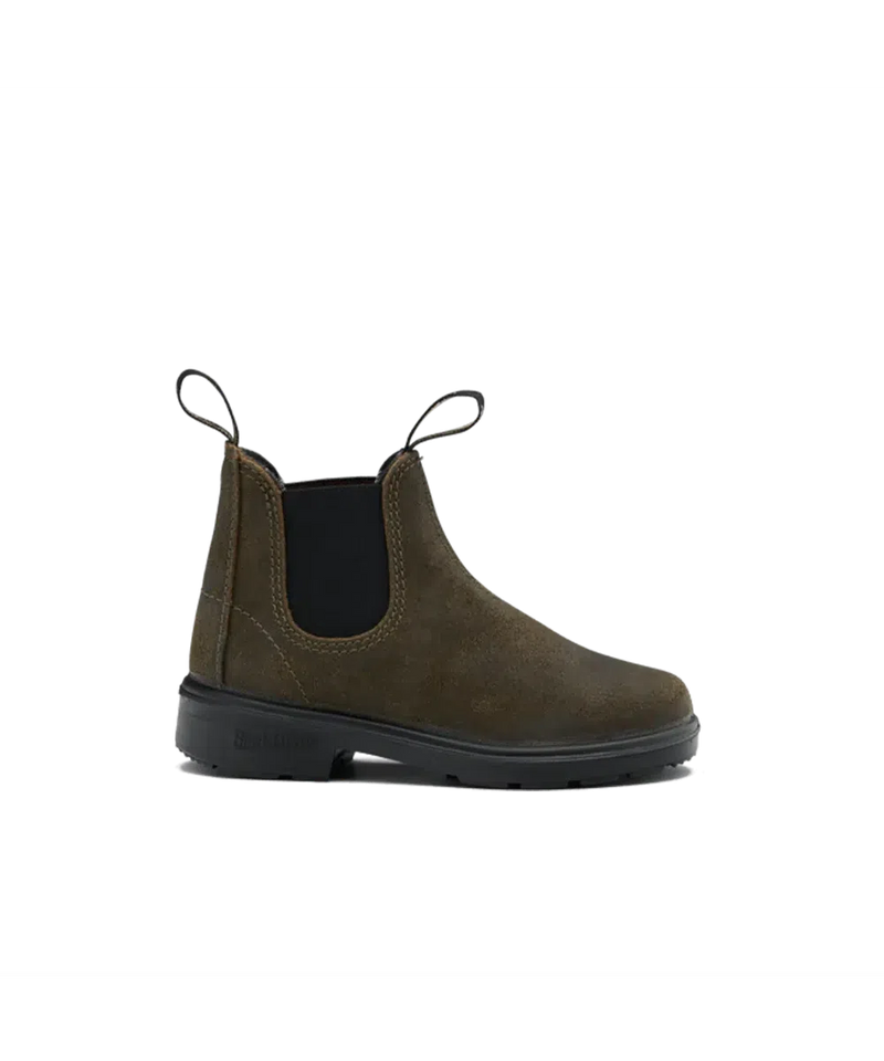 Blundstone 2496 Kids Suede Dark Olive Boot