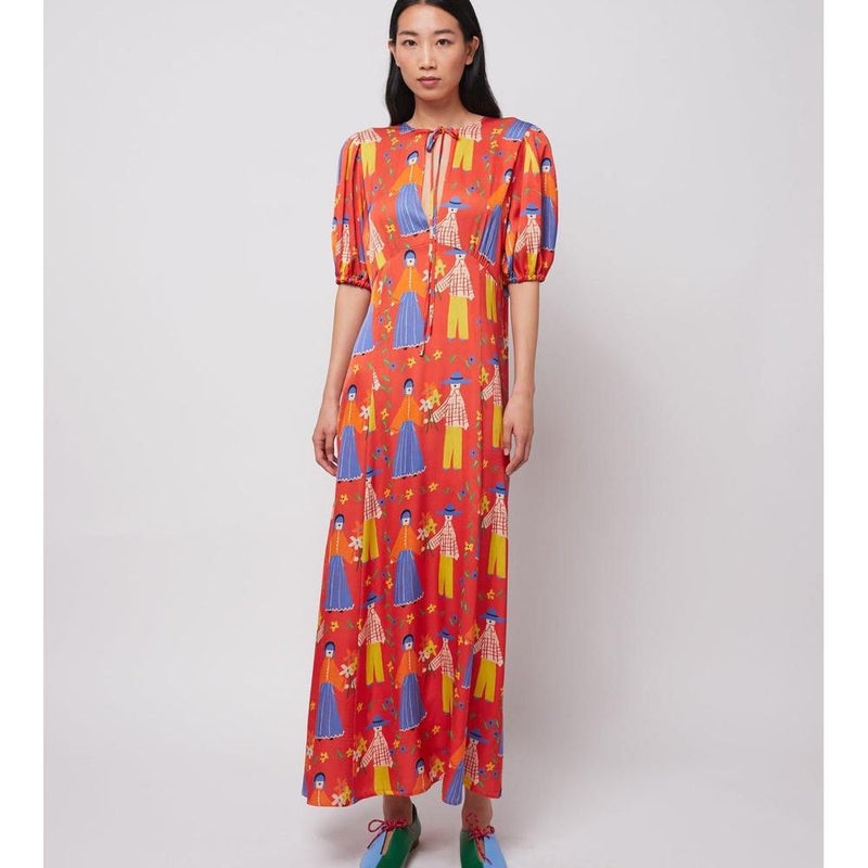 Bobo Choses ADULT Couples Print Satin Dress Red - Studio Play