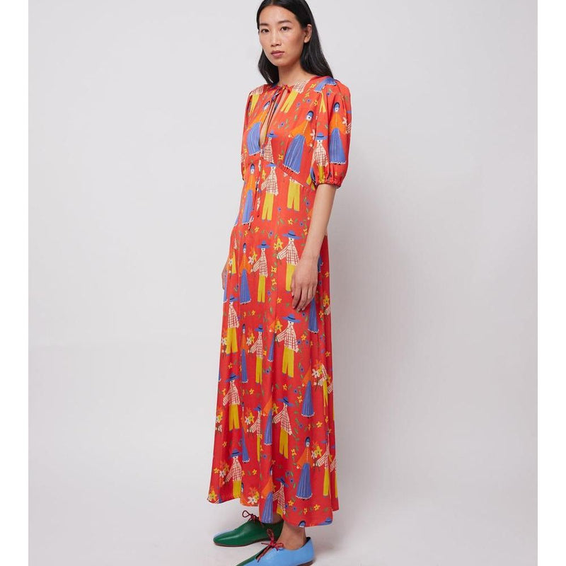 Bobo Choses ADULT Couples Print Satin Dress Red - Studio Play