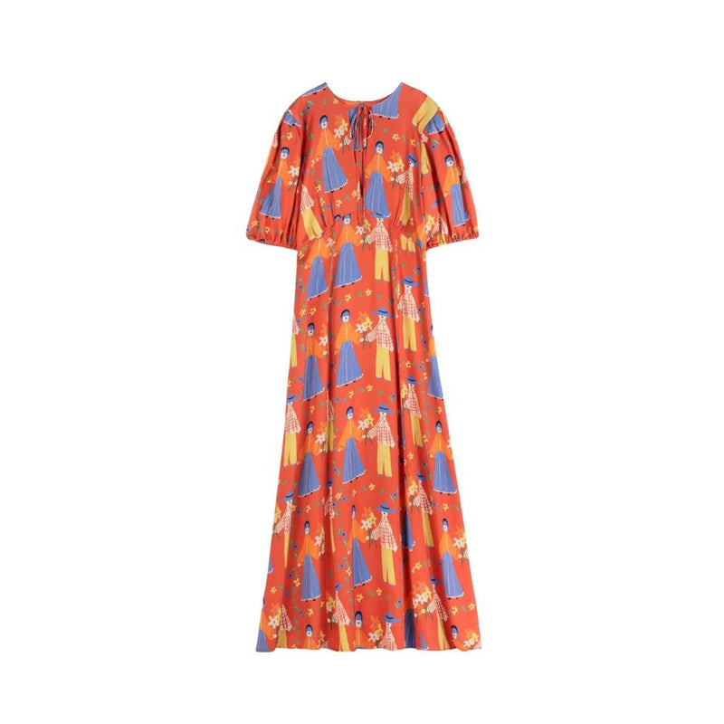 Bobo Choses ADULT Couples Print Satin Dress Red - Studio Play