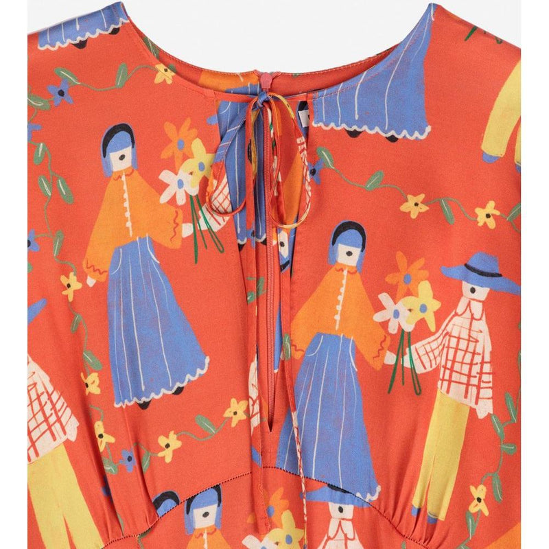 Bobo Choses ADULT Couples Print Satin Dress Red - Studio Play