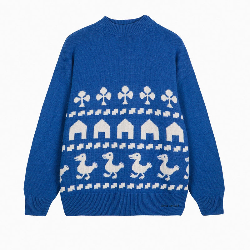 Bobo Choses ADULT Farm Jacquard Oversized Jumper - Studio Play