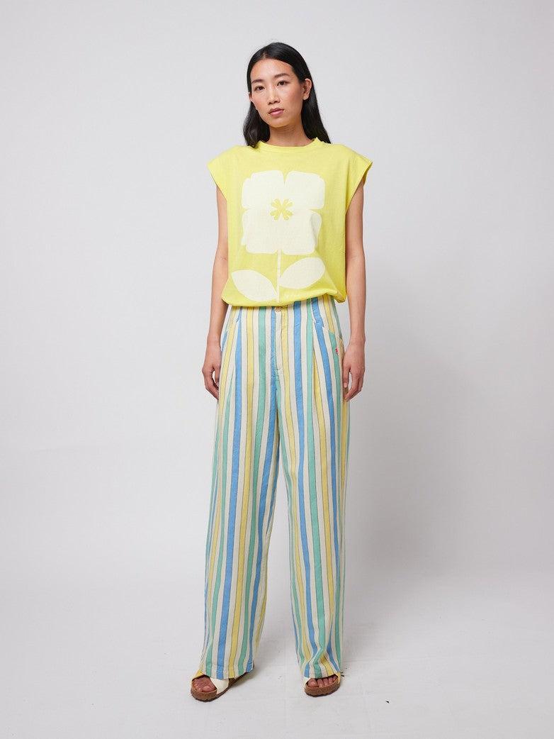 Bobo Choses ADULT Multicolor Stripes Pleated Trousers