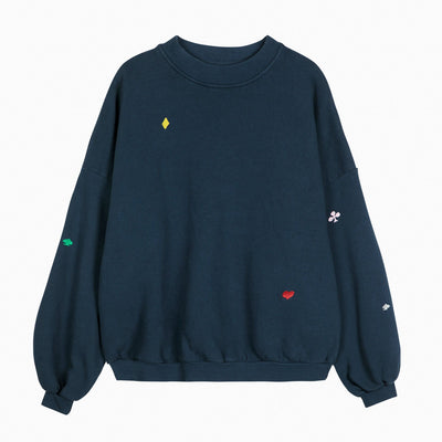Bobo Choses ADULT Navy Relaxed Sweatshirt - Studio Play