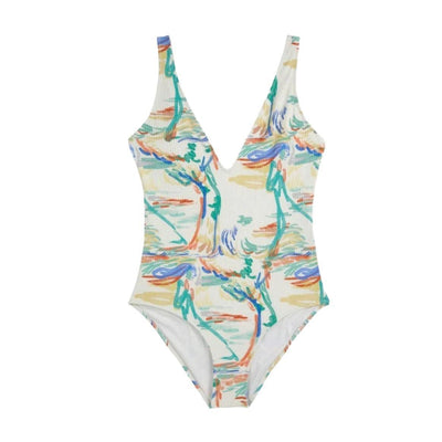 Bobo Choses ADULT Spring Landscape print rib V - neck Swimsuit - Studio Play