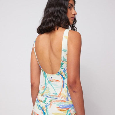 Bobo Choses ADULT Spring Landscape print rib V - neck Swimsuit - Studio Play