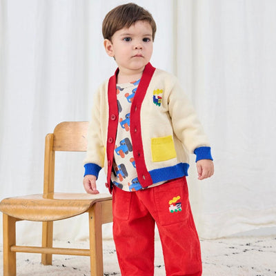 Bobo Choses Baby Choo Choo Color Block Cardigan - Studio Play