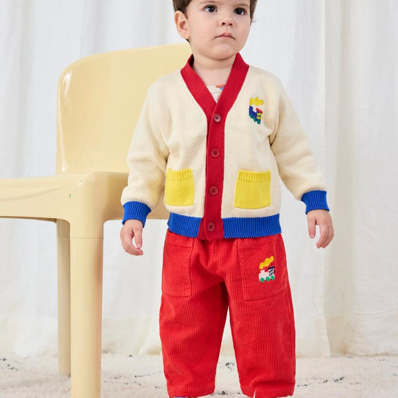 Bobo Choses Baby Choo Choo Color Block Cardigan - Studio Play