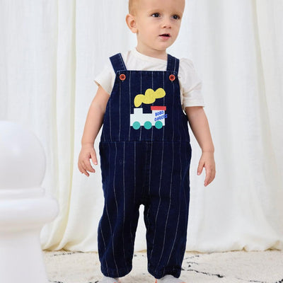 Bobo Choses Baby Choo Choo Denim Dungarees