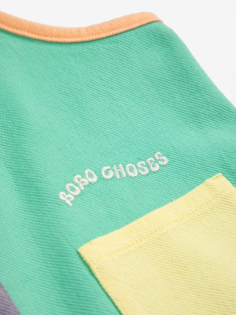 Bobo Choses Baby Colorblock Woven Playsuit