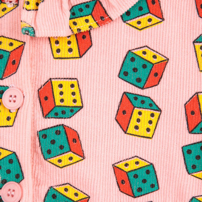Bobo Choses Baby Dice All Over Micro Corduroy Dress - Studio Play