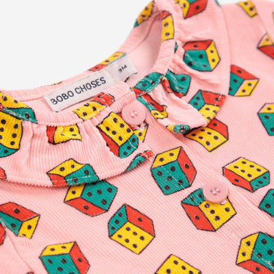Bobo Choses Baby Dice All Over Micro Corduroy Dress - Studio Play