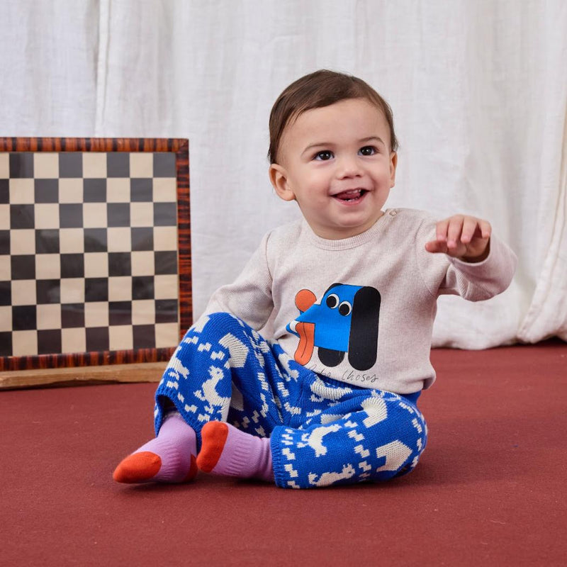 Bobo Choses Baby Farm All Over Knitted Pants - Studio Play