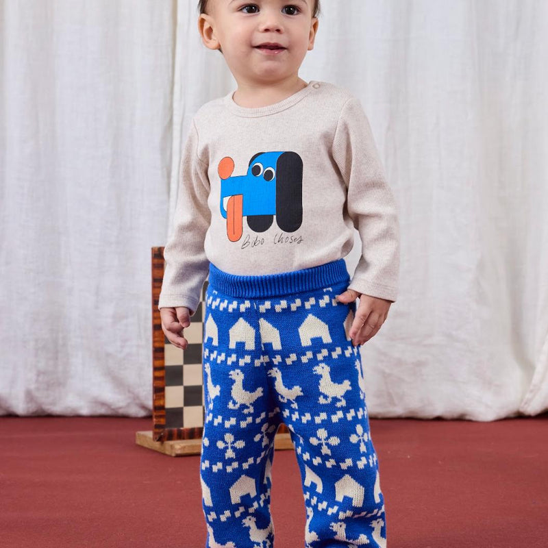 Bobo Choses Baby Farm All Over Knitted Pants - Studio Play