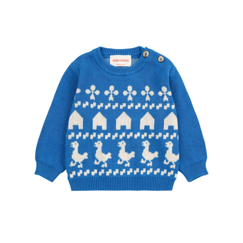 Bobo Choses Baby Farm Jacquard Jumper