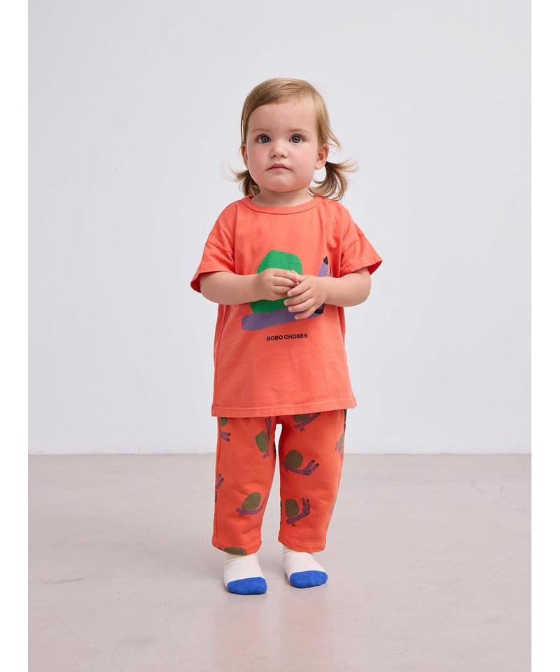 Bobo Choses Baby Funny Snail T-shirt Orange