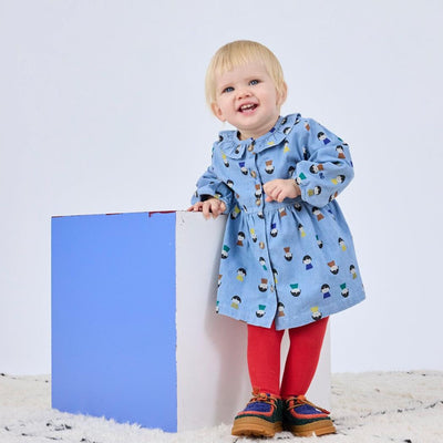 Bobo Choses Baby Game Pawns All Over Light Denim Dress