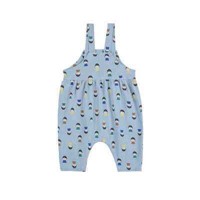 Bobo Choses Baby Game Pawns All Over Light Denim Overall
