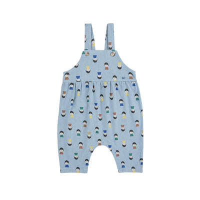 Bobo Choses Baby Game Pawns All Over Light Denim Overall