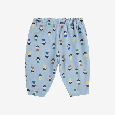 Bobo Choses Baby Game Pawns All Over Light Denim Pants