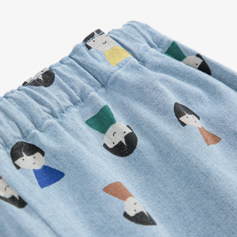 Bobo Choses Baby Game Pawns All Over Light Denim Pants