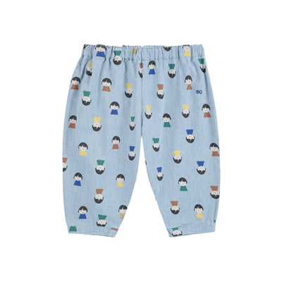 Bobo Choses Baby Game Pawns All Over Light Denim Pants