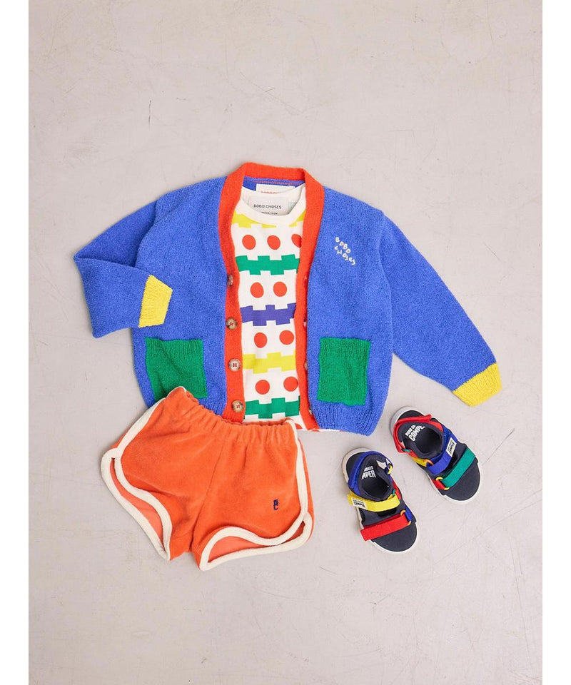 Bobo Choses Baby Geometric All Over Waffle T-shirt Multicolor