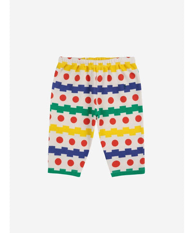 Bobo Choses Baby Geometrical All Over Waffle Pants Multicolor