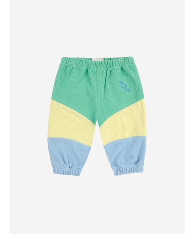 Bobo Choses Baby Green Color Block Jogging Pants