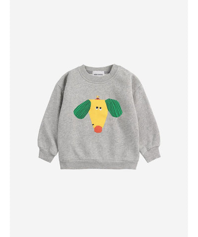 Bobo Choses Baby Happy Dog Sweatshirt Heather Grey