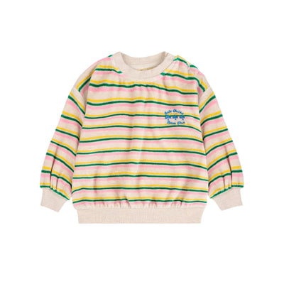 Bobo Choses Baby Have Fun Striped Sweatshirt - Studio Play