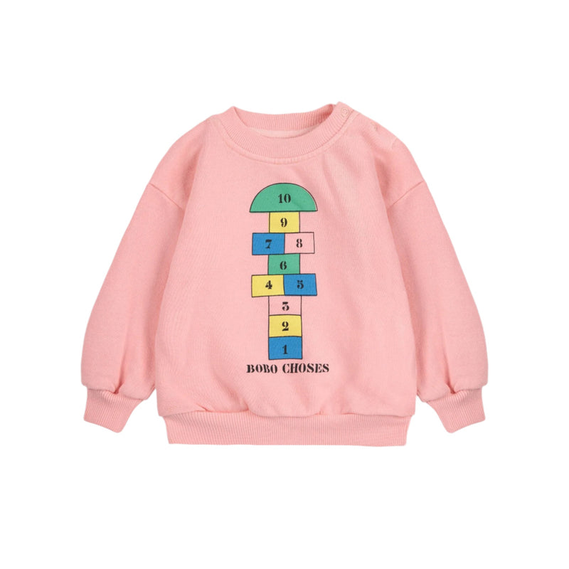 Bobo Choses Baby Hopscotch Sweatshirt Pink - Studio Play