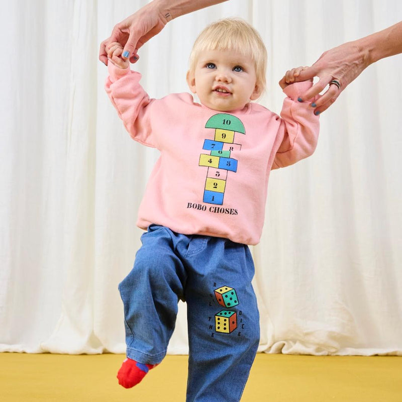 Bobo Choses Baby Hopscotch Sweatshirt Pink - Studio Play