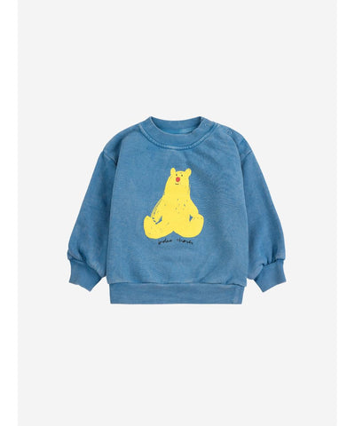 Bobo Choses Baby Hug Me Bear Sweatshirt Blue