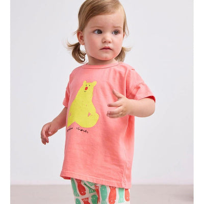 Bobo Choses Baby Hug Me Bear T-shirt Pink - Studio Play