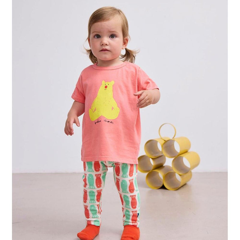 Bobo Choses Baby Hug Me Bear T-shirt Pink - Studio Play