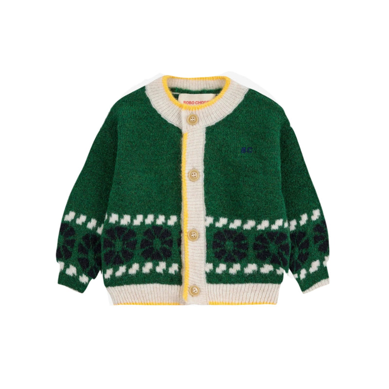 Bobo Choses Baby Kaleidoscope Jacquard Cardigan - Studio Play