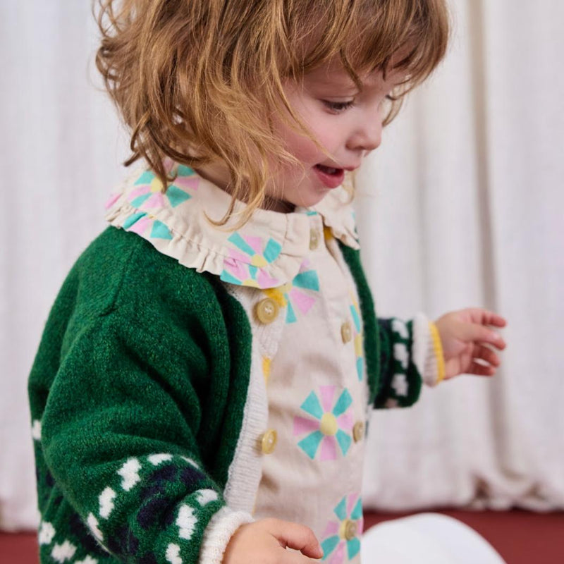 Bobo Choses Baby Kaleidoscope Jacquard Cardigan - Studio Play